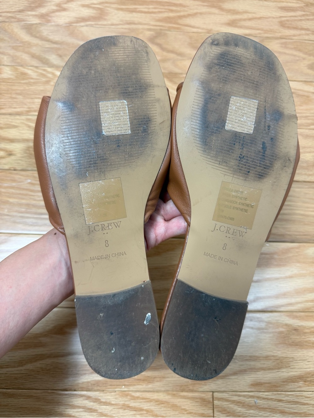 J. Crew Women's Tan Slide Sandals size 8 - Picture 6 of 7
